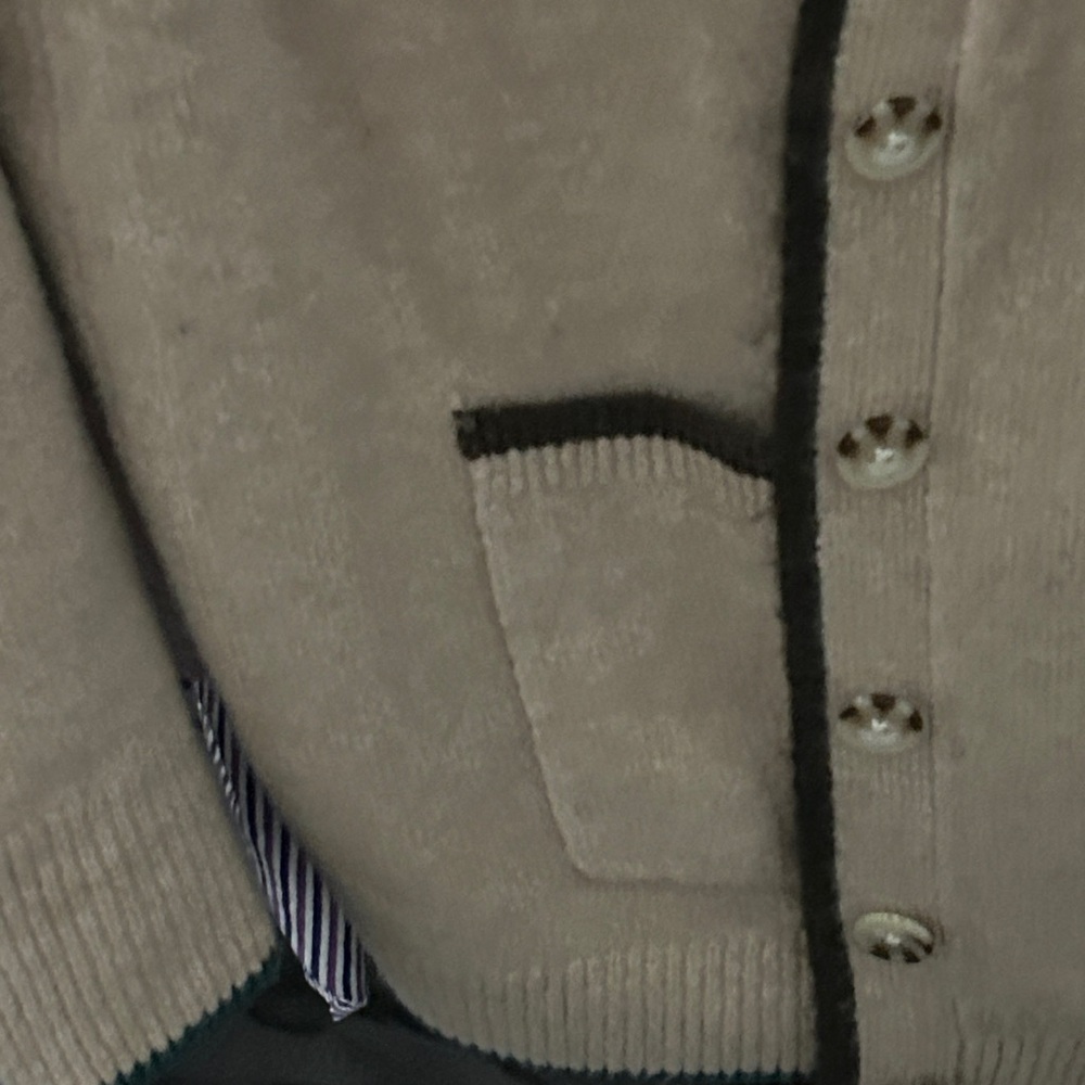 Scotch & soda unisex jersey sweater, new, tan with black strips and black logo. - Picture 12 of 12